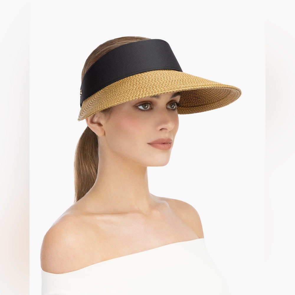 Eric Javits $260 Champ II “Squishee” Packable Visor Sun Hat